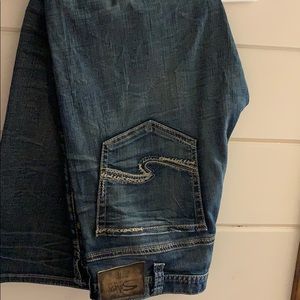 Men’s silver jeans Gordie style  38x30 like new